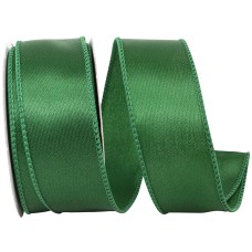 1.5 Inch Emerald Satin Ribbon With Wired Edges, 10 Yard Spool (1 Spool) SALE ITEM